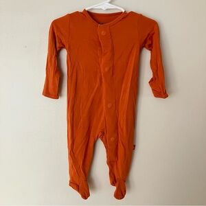 Magnetic Me Orange Baby Footie Sleeper Onesie
